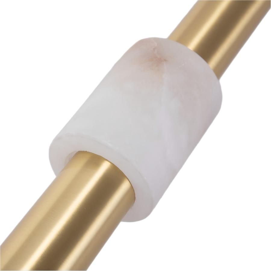 natural alabaster stone shade polished brass lighting fixture high quality finish detail