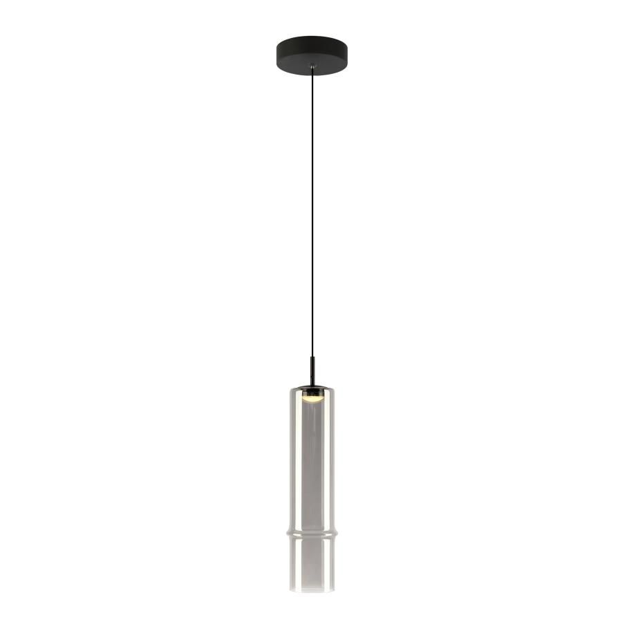 led 3W modern pendant lamp with bamboo style in smoky finish for home decor 